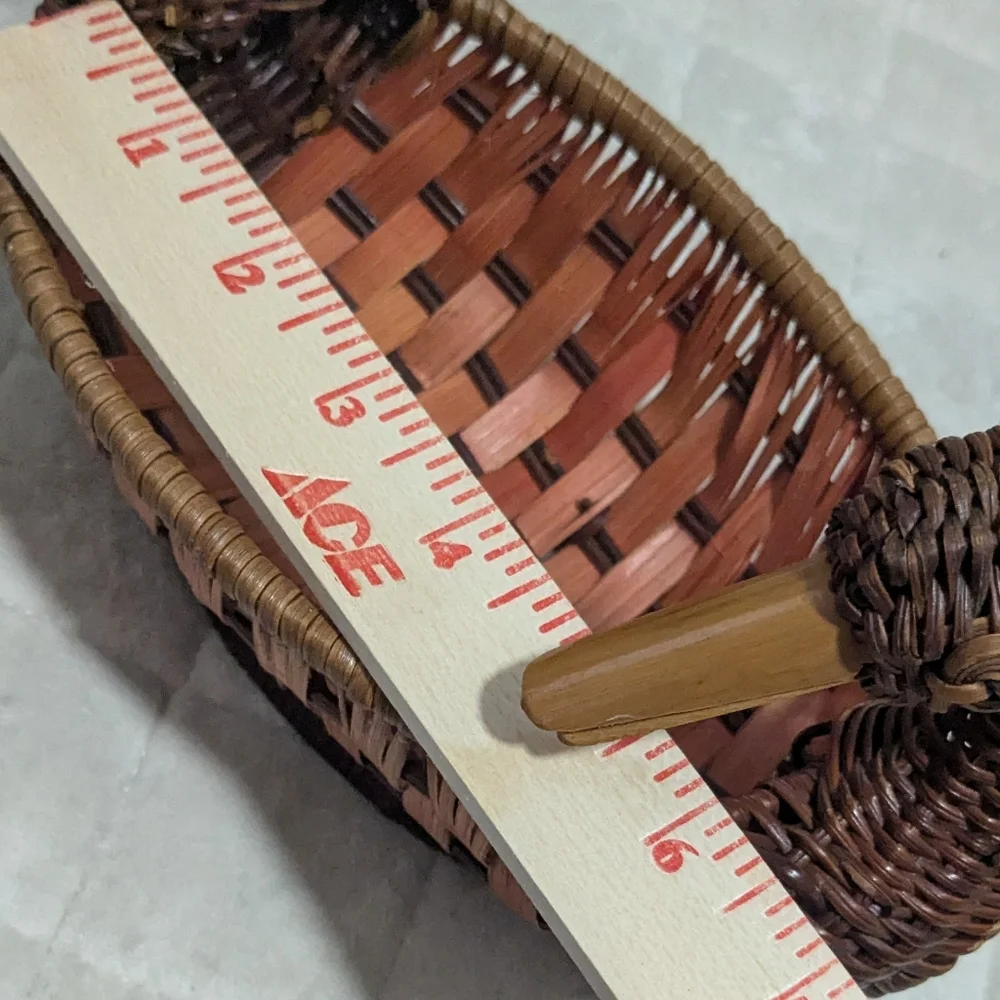 🦆🦆🦆cabincore Vintage Handmade Wicker Rattan Woven Wood Ducks